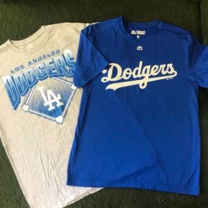🟤Men’s Bundle Los Angeles Dodgers Men’s T-Shirt Set - Blue and Gray